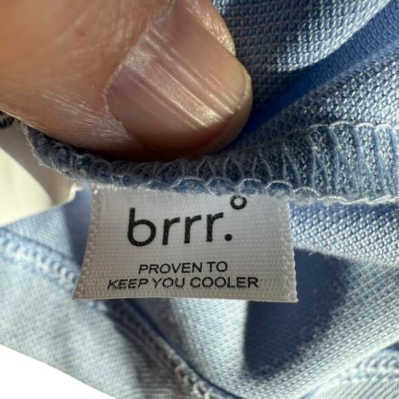 Greyson Brrr Golf Polo Shirt Mens Blue S/S Keep Cooler L Athleisure Performance - Picture 8 of 12